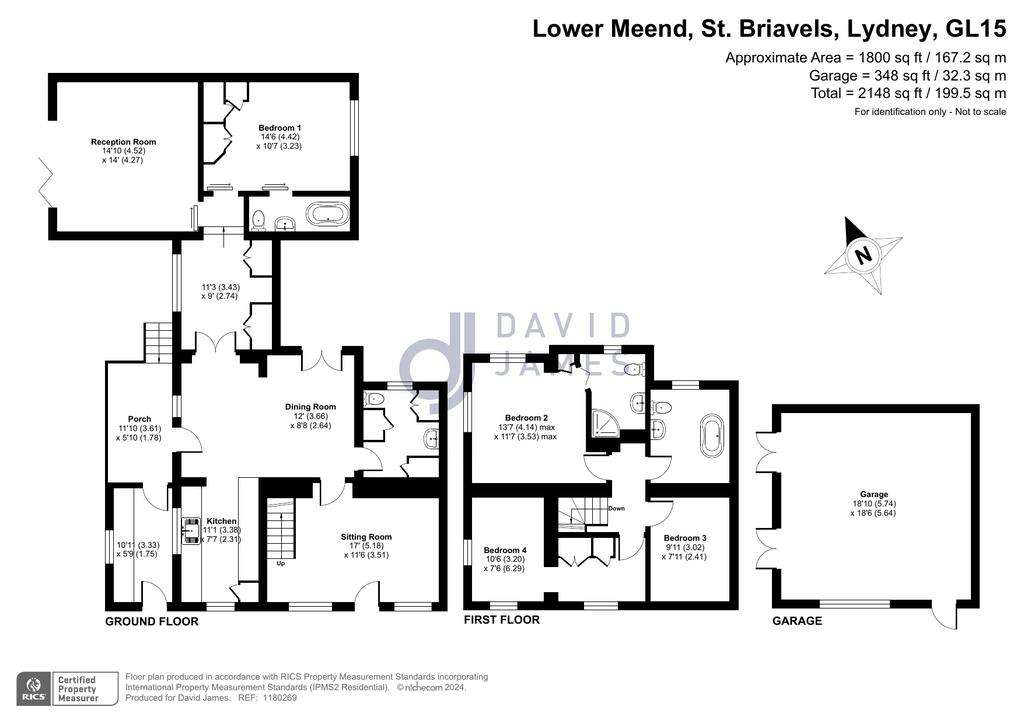 4 bedroom detached house for sale - floorplan