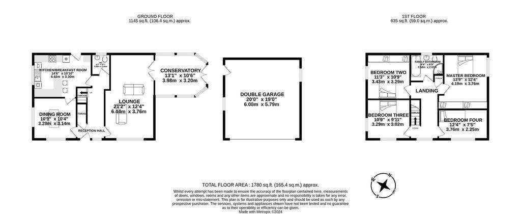 4 bedroom detached house for sale - floorplan