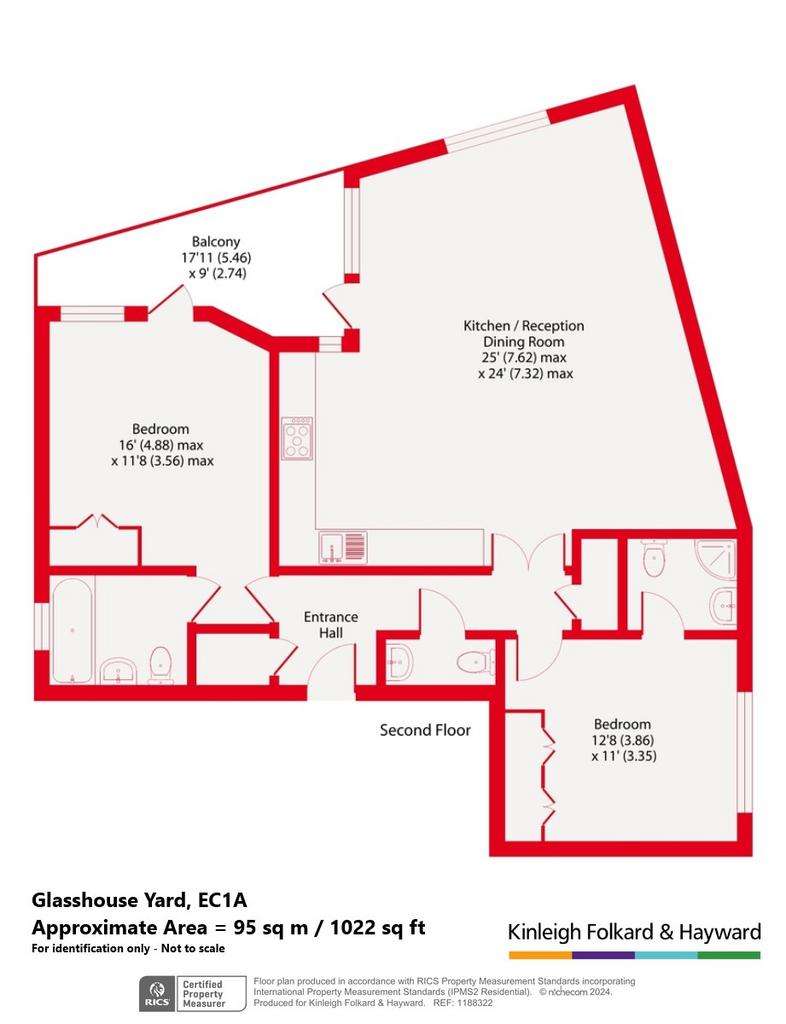 2 bedroom flat for sale - floorplan