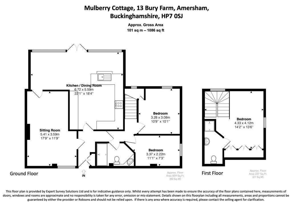 3 bedroom semi-detached house for sale - floorplan