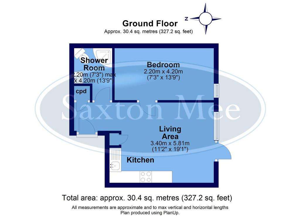 1 bedroom flat for sale - floorplan