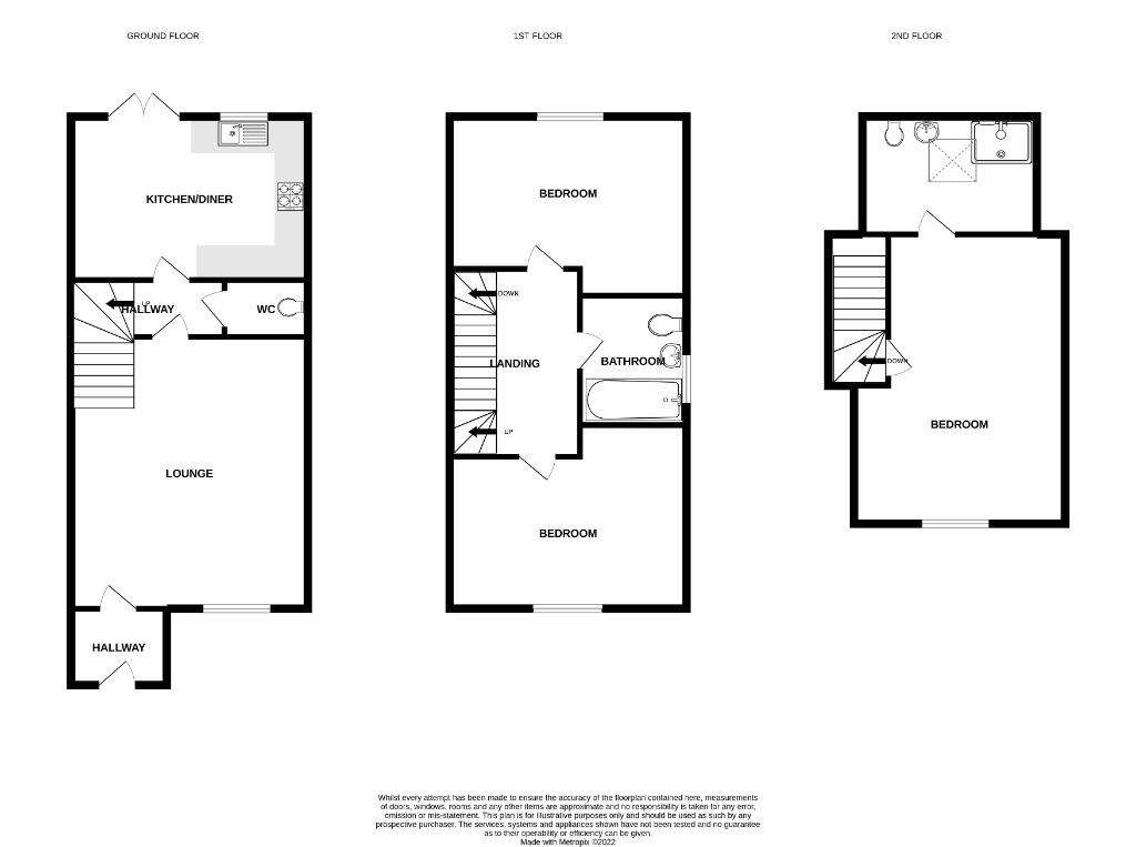 3 bedroom semi-detached house for sale - floorplan