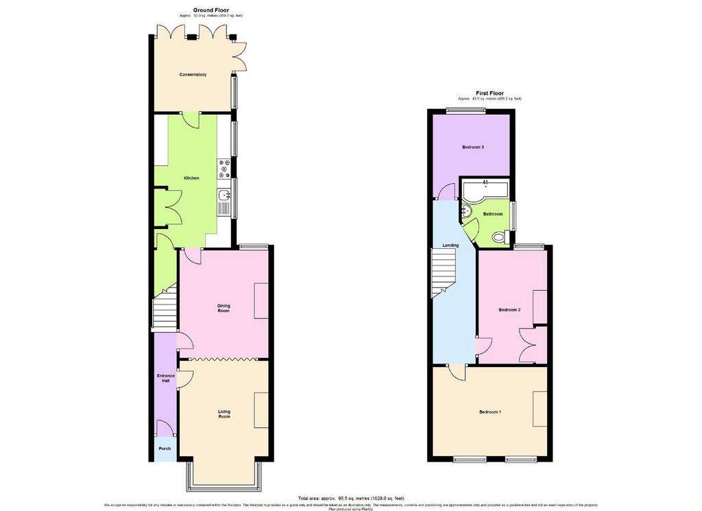 3 bedroom terraced house to rent - floorplan