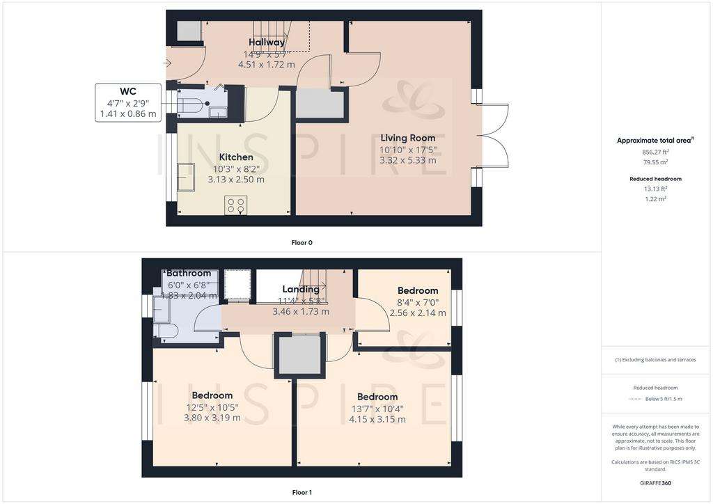 3 bedroom terraced house to rent - floorplan