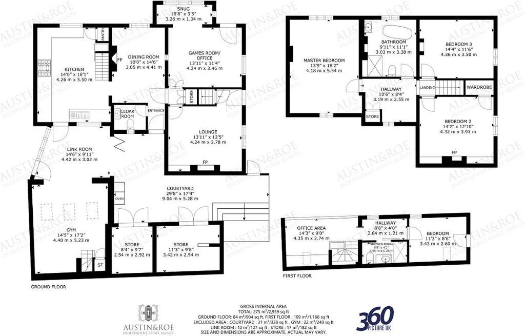 4 bedroom semi-detached house for sale - floorplan