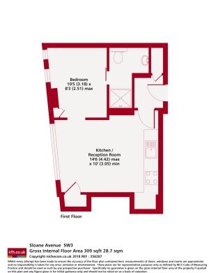 1 bedroom flat to rent - floorplan