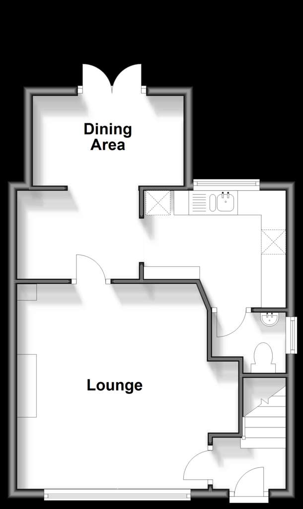 3 bedroom semi-detached house for sale - floorplan