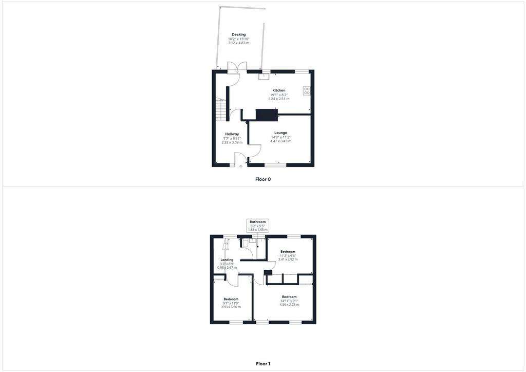 3 bedroom terraced house for sale - floorplan