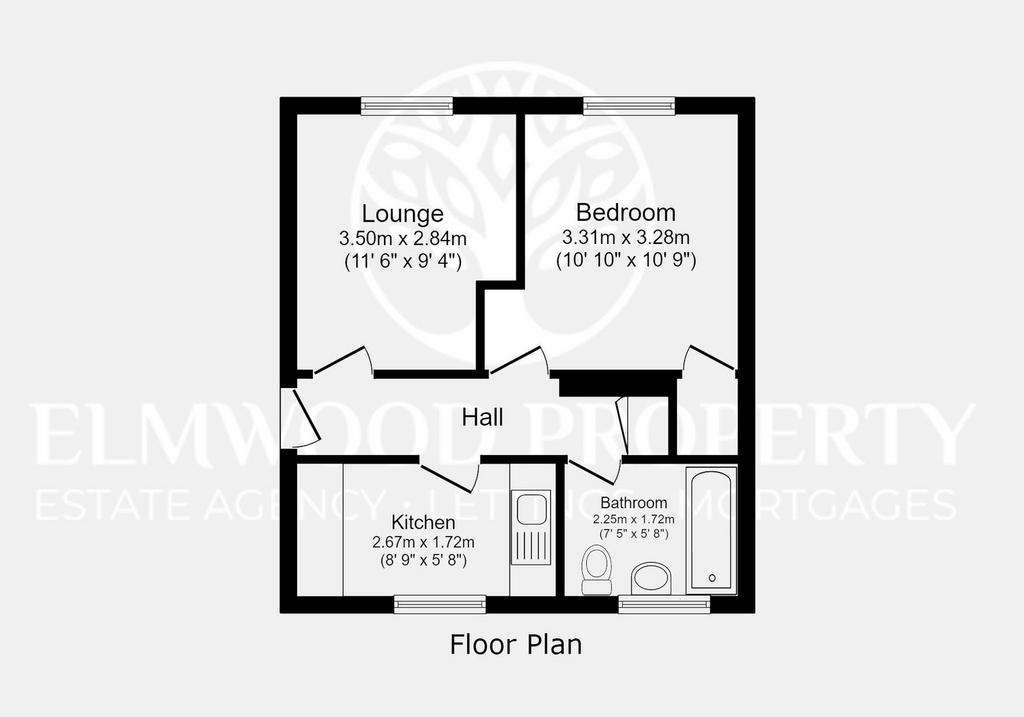 1 bedroom flat for sale - floorplan