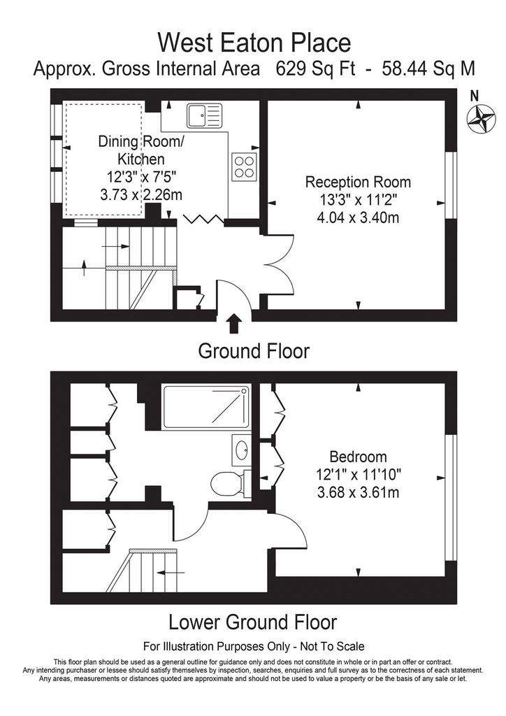 1 bedroom duplex apartment to rent - floorplan