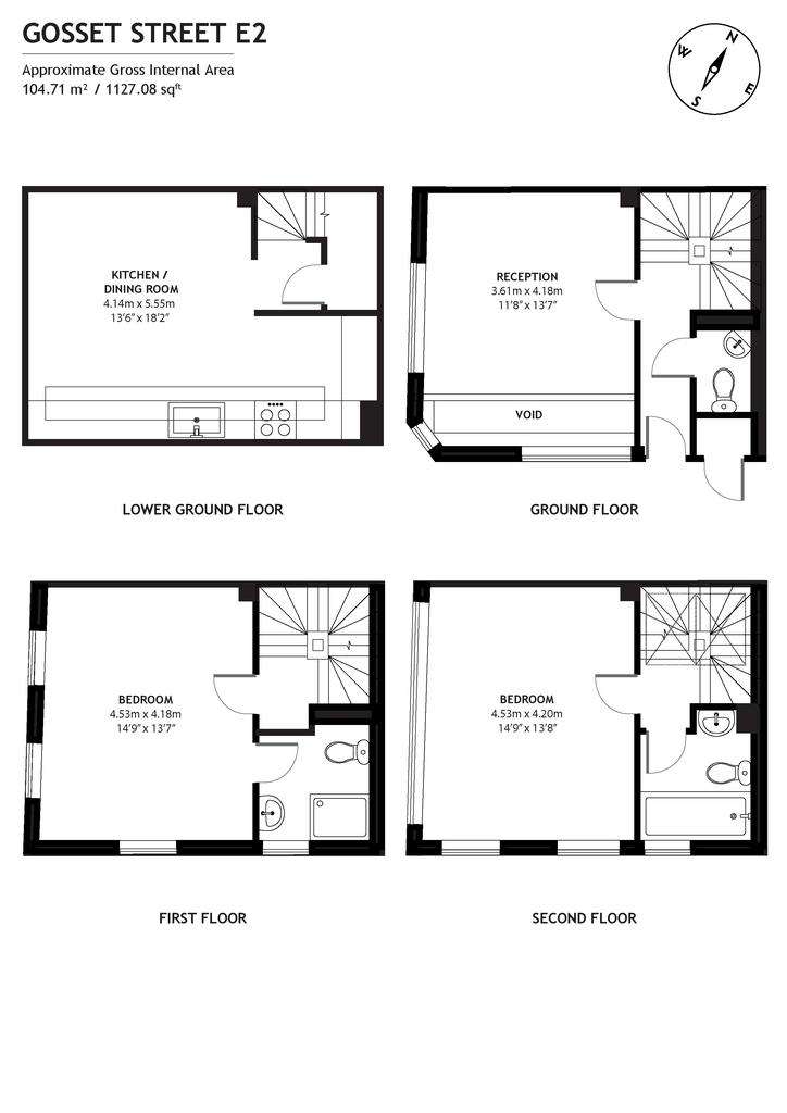 2 bedroom house to rent - floorplan