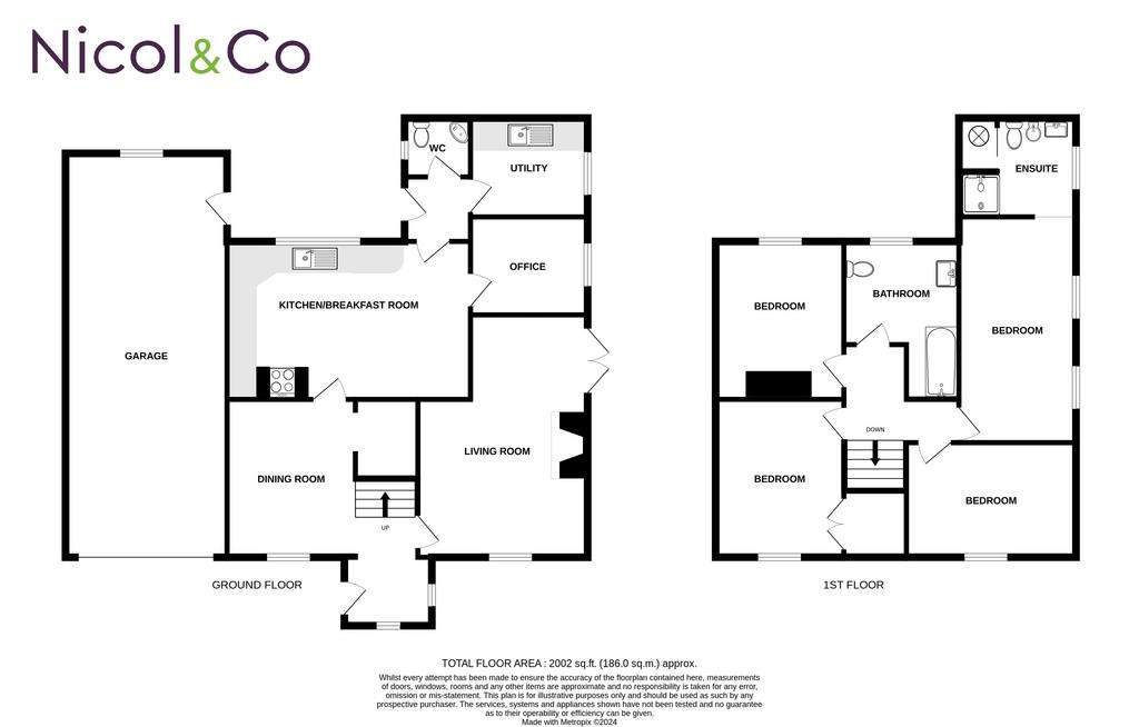 4 bedroom detached house to rent - floorplan