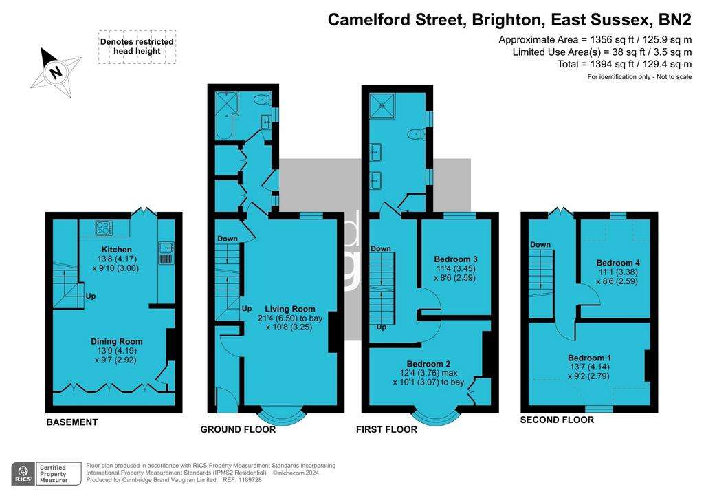 4 bedroom house to rent - floorplan