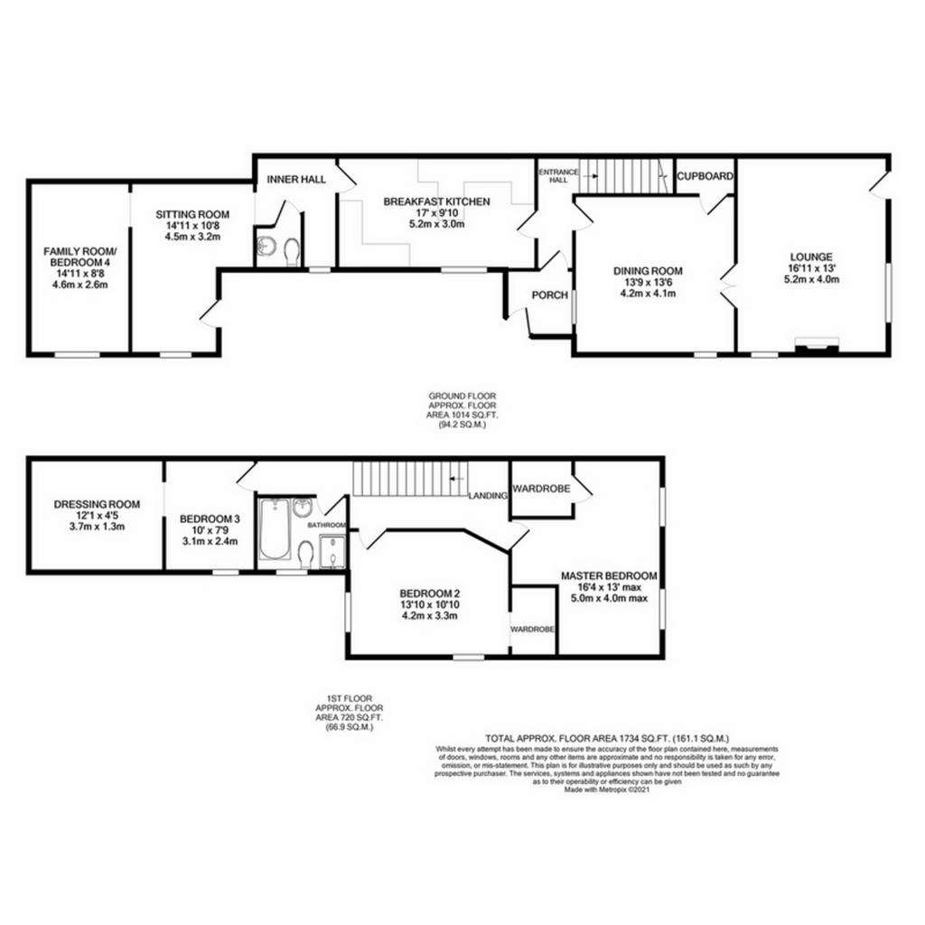 4 bedroom semi-detached house for sale - floorplan