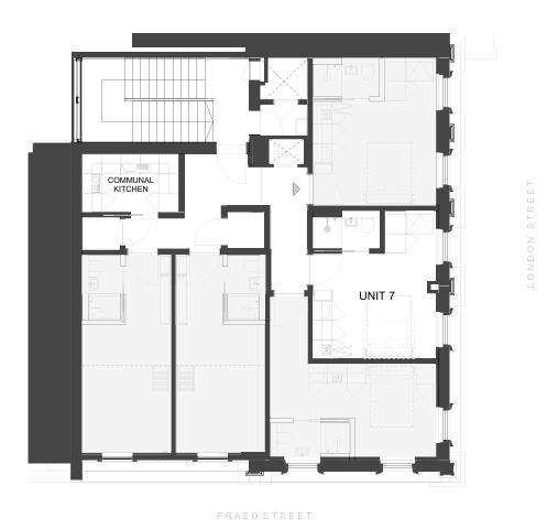 Studio flat to rent - floorplan