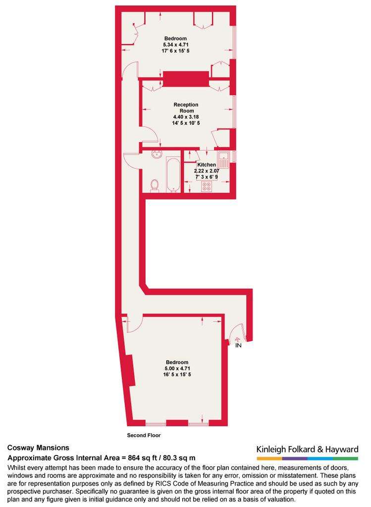 2 bedroom flat for sale - floorplan