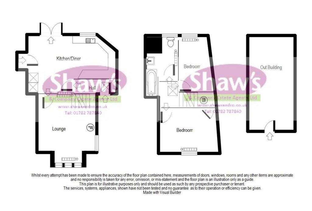 2 bedroom semi-detached house for sale - floorplan