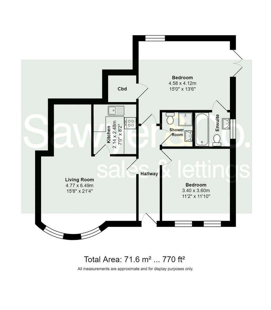 2 bedroom flat for sale - floorplan