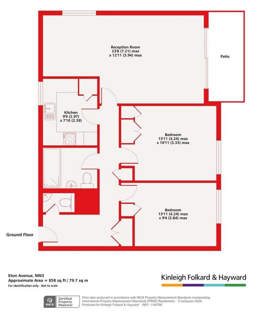 2 bedroom flat for sale - floorplan