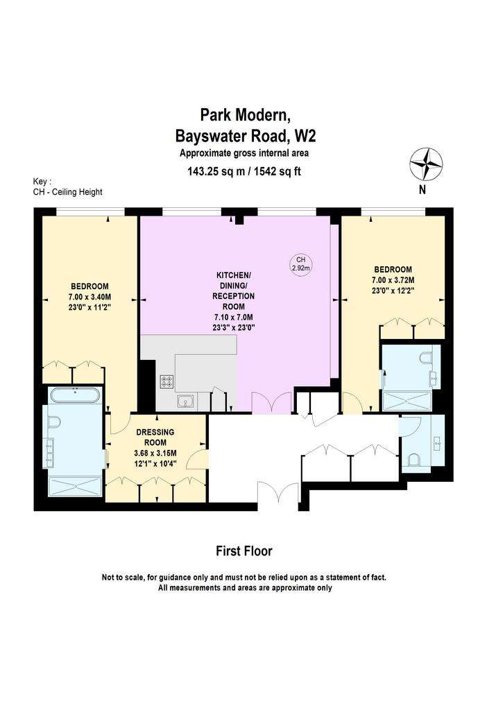 2 bedroom flat to rent - floorplan