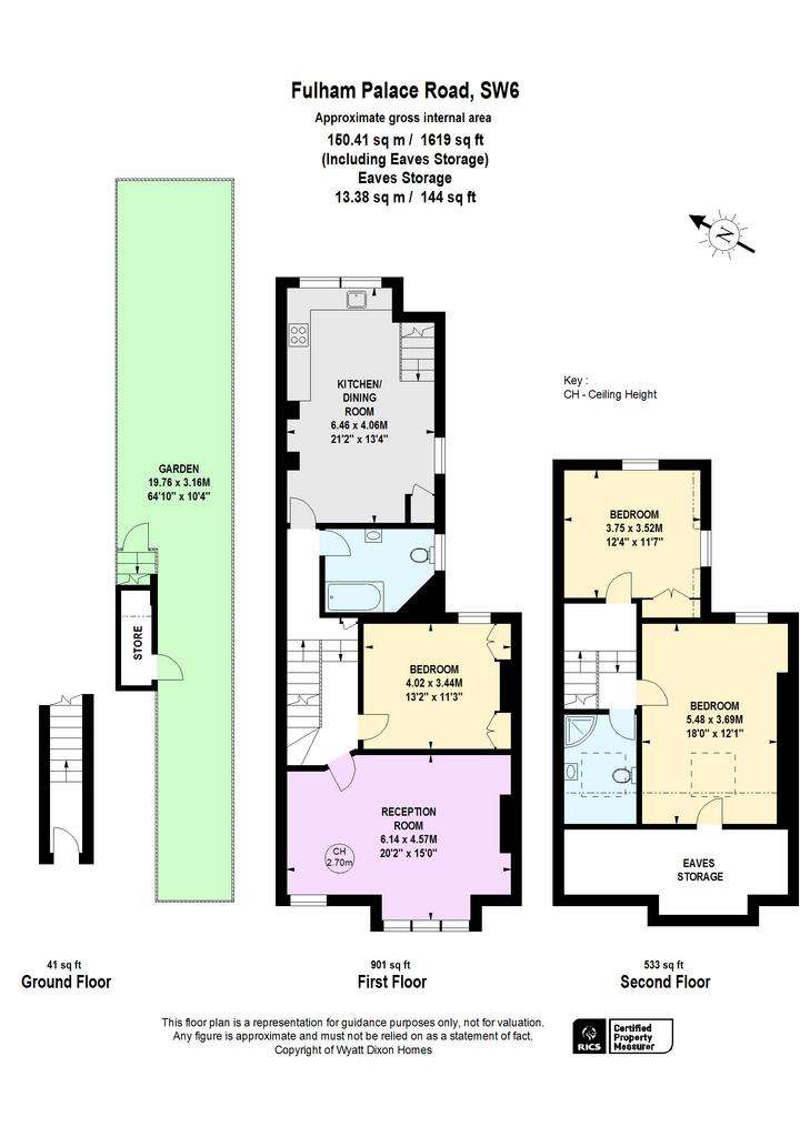 3 bedroom flat to rent - floorplan