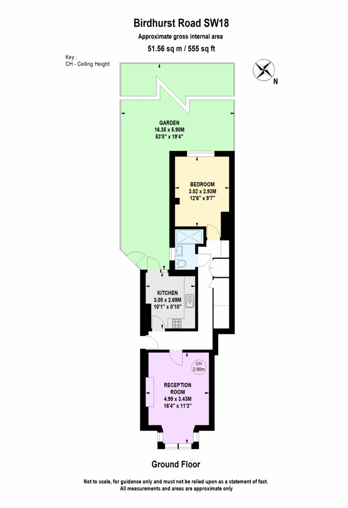 1 bedroom flat to rent - floorplan