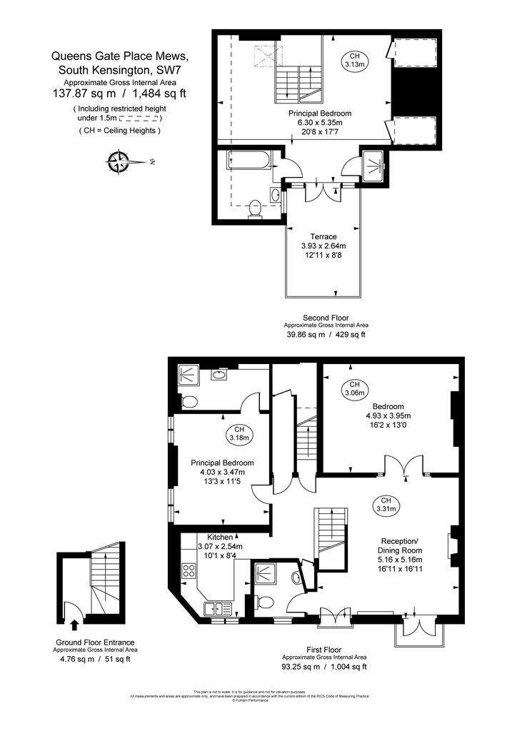 3 bedroom mews house to rent - floorplan