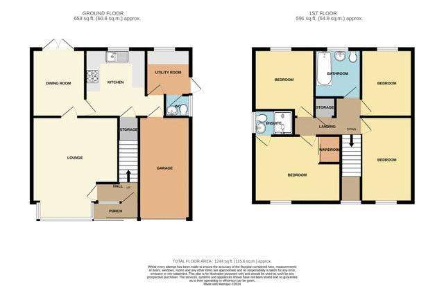 4 bedroom detached house for sale - floorplan