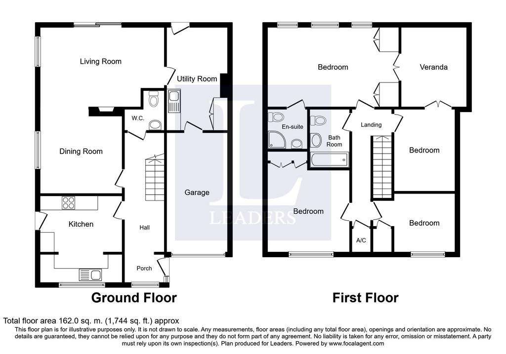 4 bedroom detached house to rent - floorplan