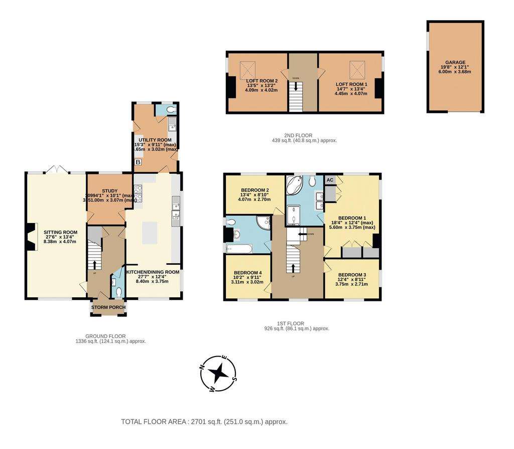 4 bedroom detached house for sale - floorplan