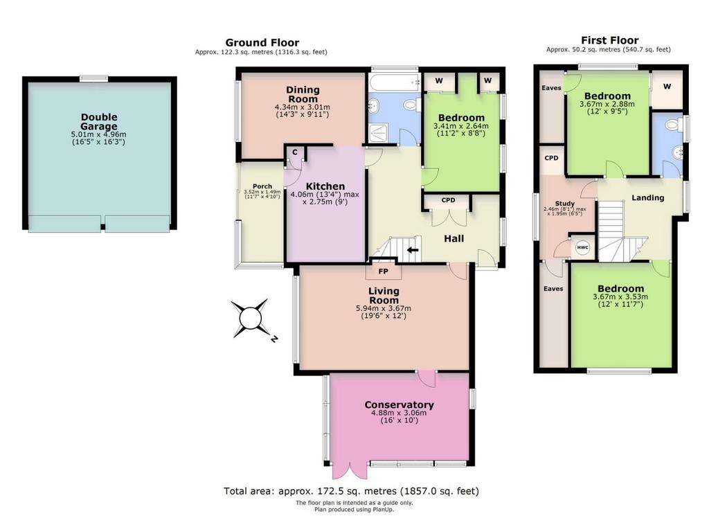 3 bedroom chalet for sale - floorplan