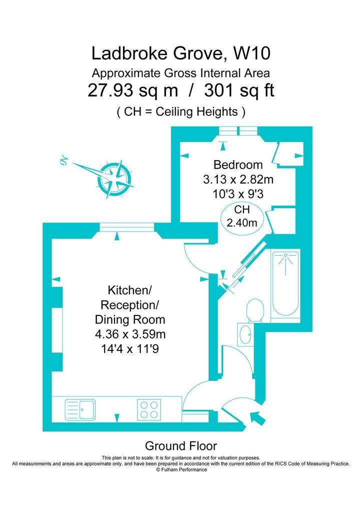 1 bedroom flat to rent - floorplan