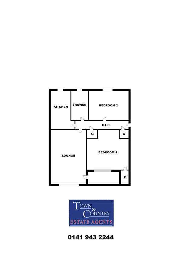 2 bedroom flat for sale - floorplan