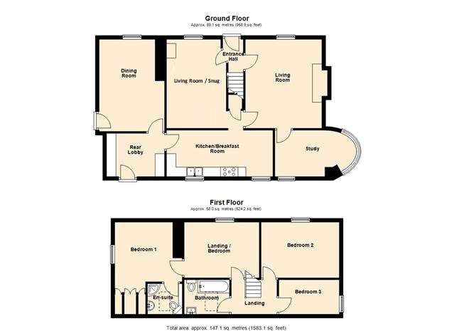 4 bedroom detached house for sale - floorplan