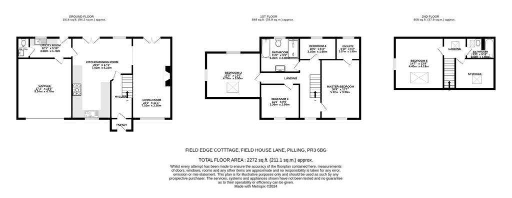 5 bedroom detached house for sale - floorplan