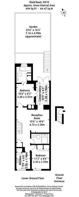 2 bedroom flat to rent - floorplan