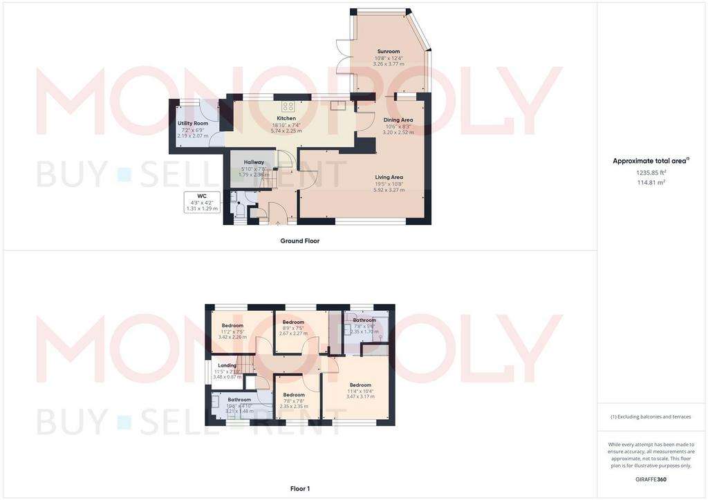 4 bedroom detached house for sale - floorplan