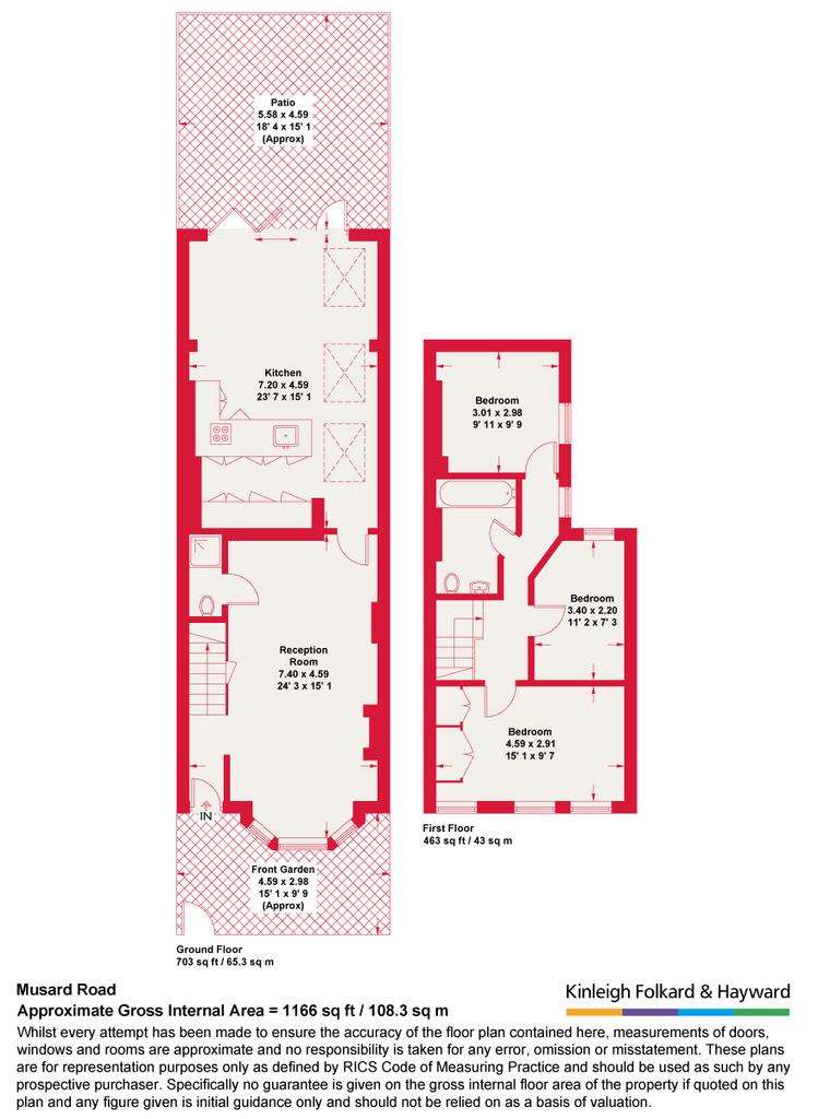 3 bedroom house to rent - floorplan