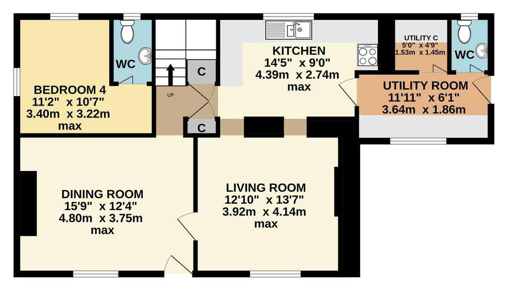 4 bedroom detached house for sale - floorplan