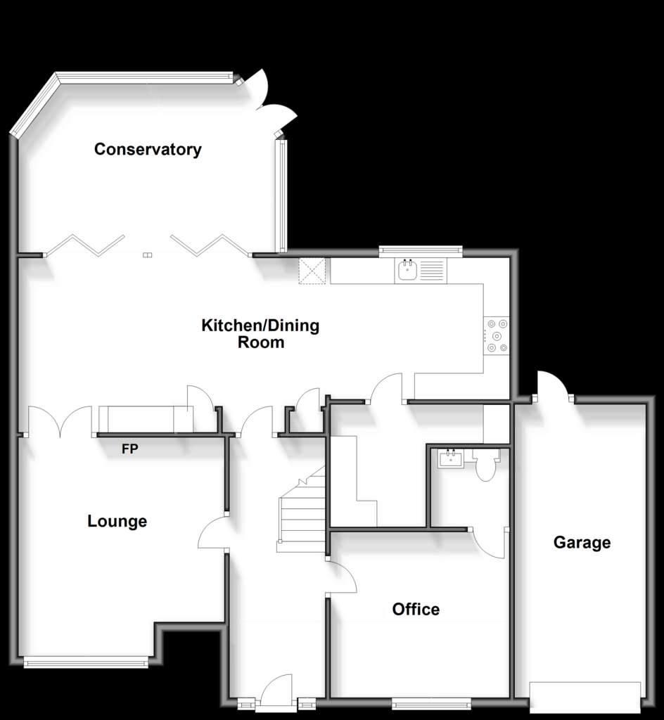 3 bedroom semi-detached house for sale - floorplan