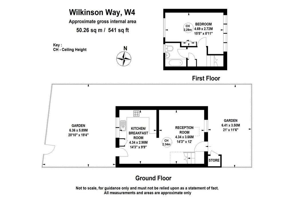 1 bedroom detached house to rent - floorplan