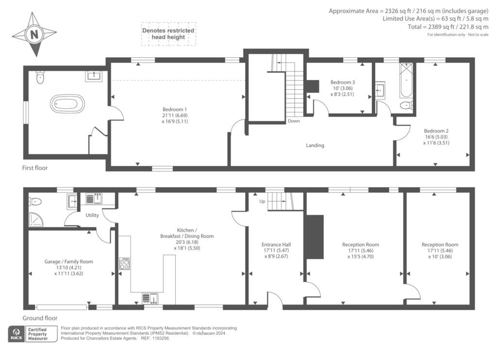 3 bedroom semi-detached house for sale - floorplan