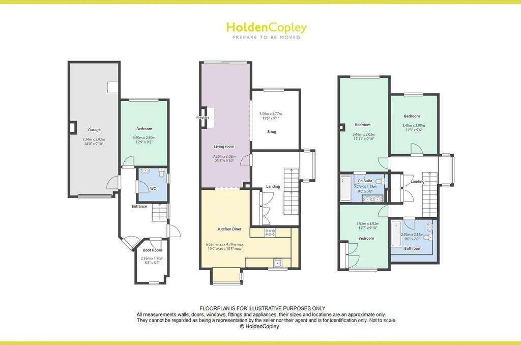 4 bedroom town house for sale - floorplan