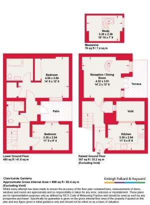 2 bedroom flat to rent - floorplan