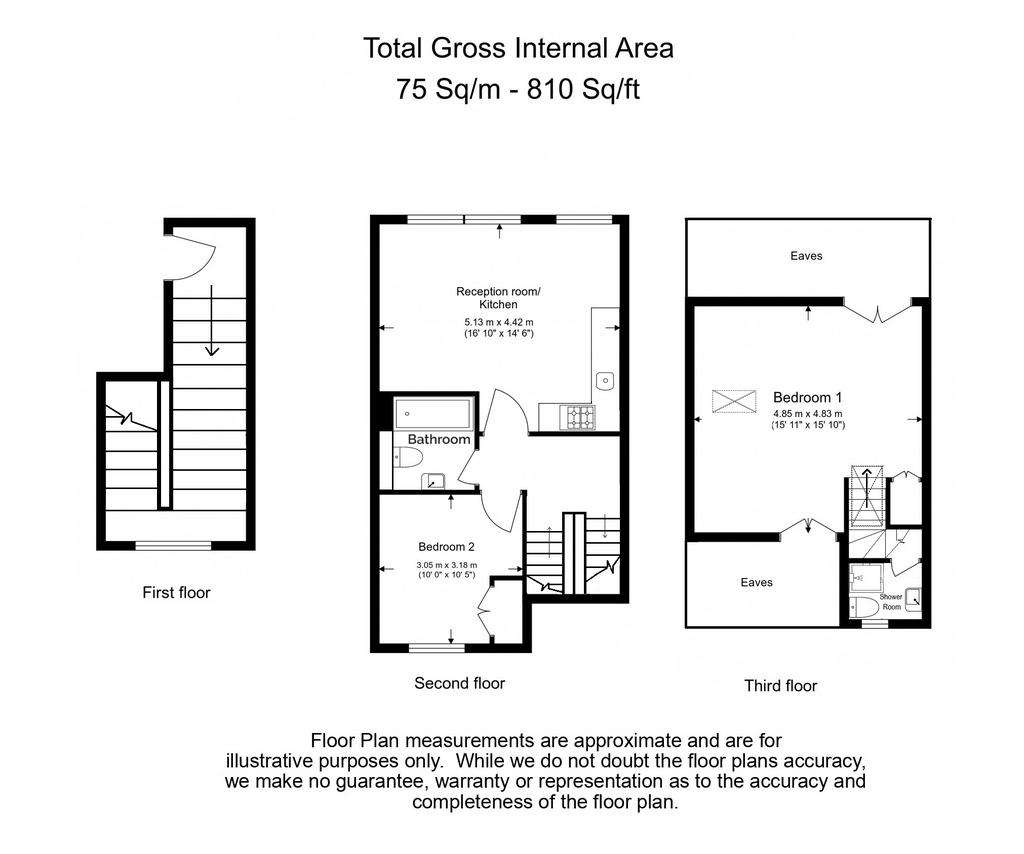 2 bedroom flat for sale - floorplan