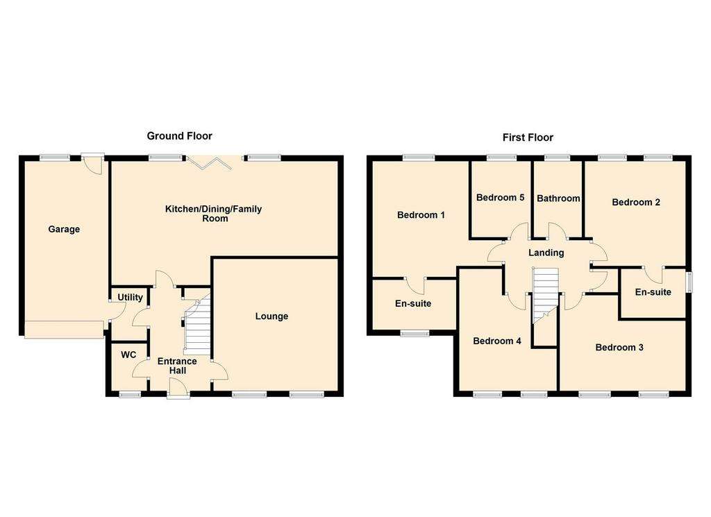 5 bedroom detached house for sale - floorplan