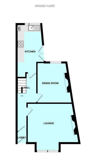 3 bedroom end of terrace house for sale - floorplan