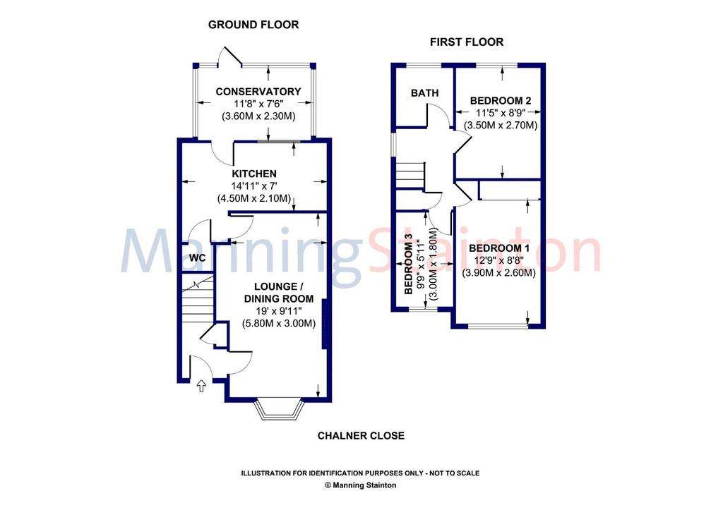 3 bedroom detached house for sale - floorplan