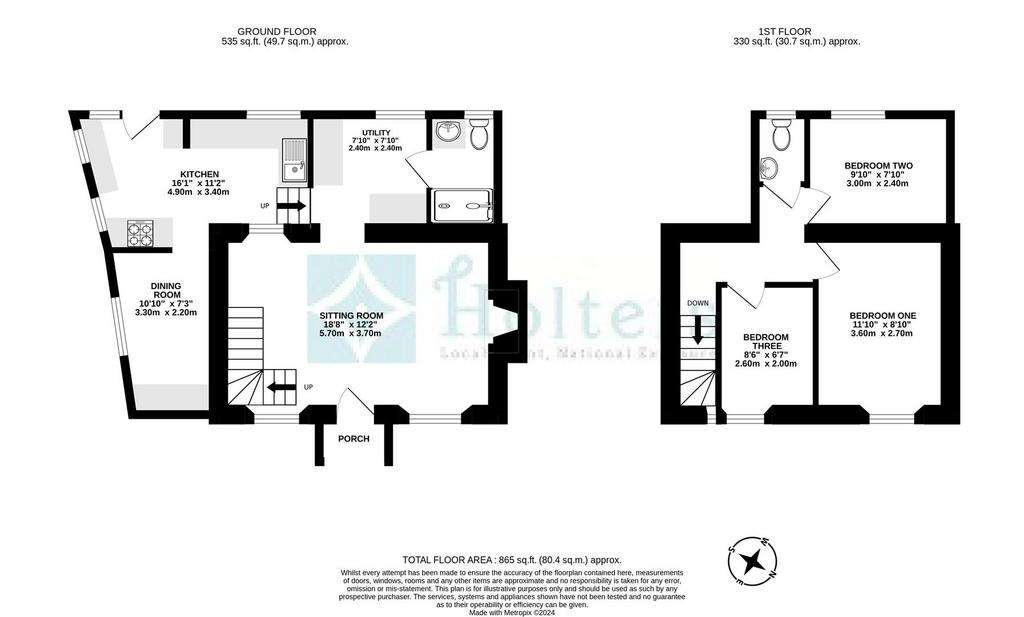 3 bedroom detached house for sale - floorplan