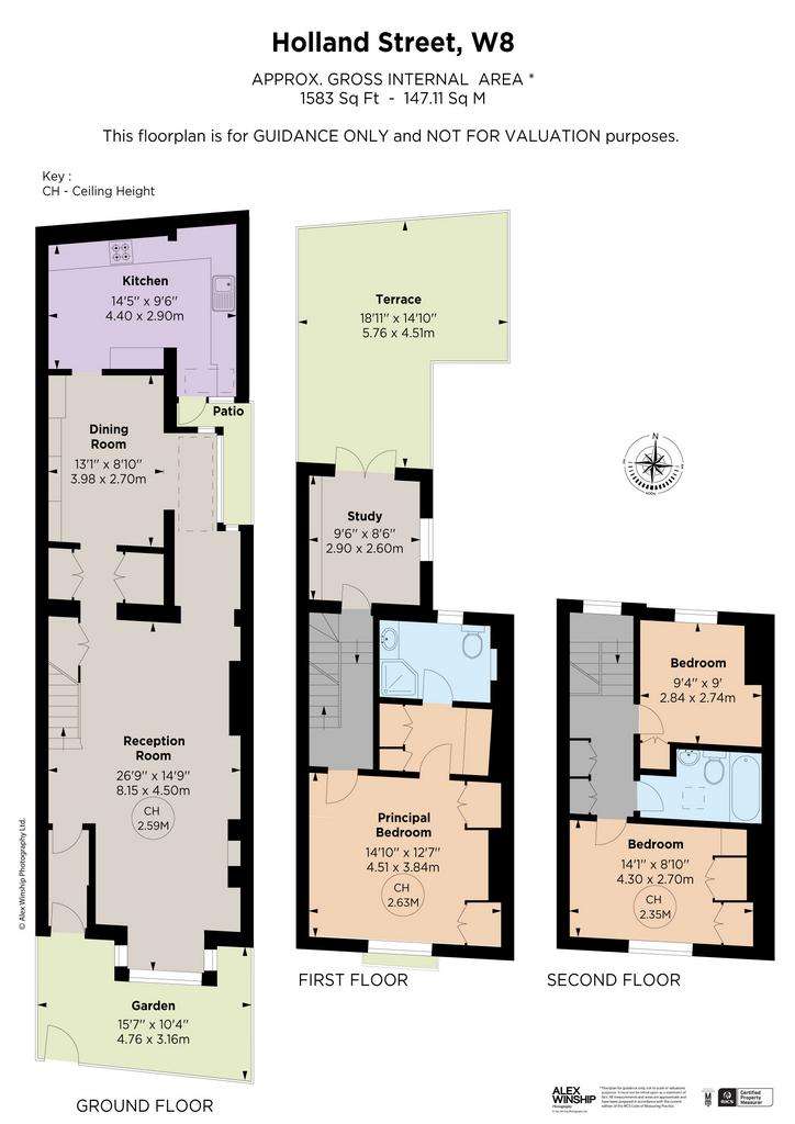 3 bedroom terraced house for sale - floorplan